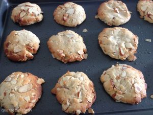 Tahini almond cookies - freshly baked