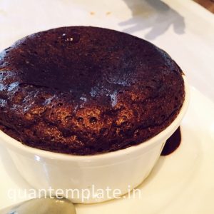 Umame - Kahlua hot chocolate souffle