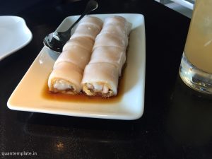 Yauatcha - Crispy prawn Cheung fun