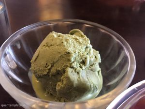 Green tea ice-cream