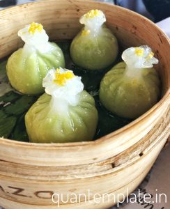 Plum by Bent chair - Truffle edamame dumplings