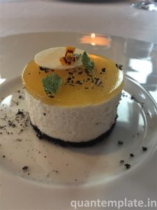 Hemant Oberoi - Passionfruit cheesecake