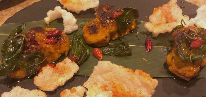 Grilled Blue crab cakes at TYGR