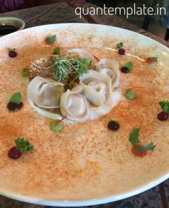 Smoked water chestnut tortellini POH Mumbai