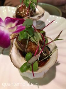 Oysters with duck liver POH Mumbai