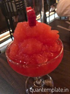 Frozen watermelon margarita