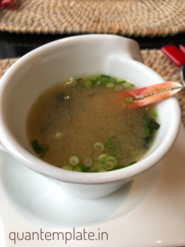 Seafood miso soup