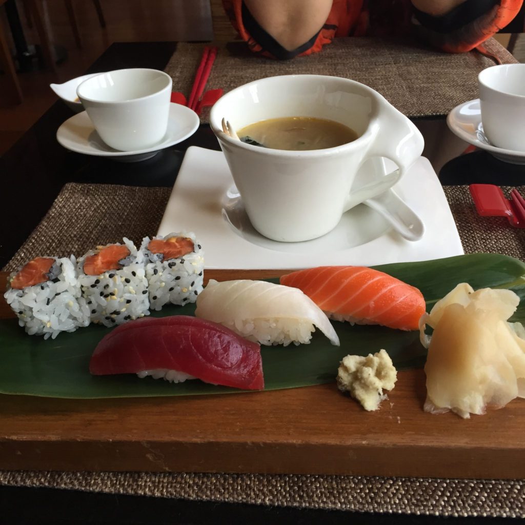 Sushi and soup