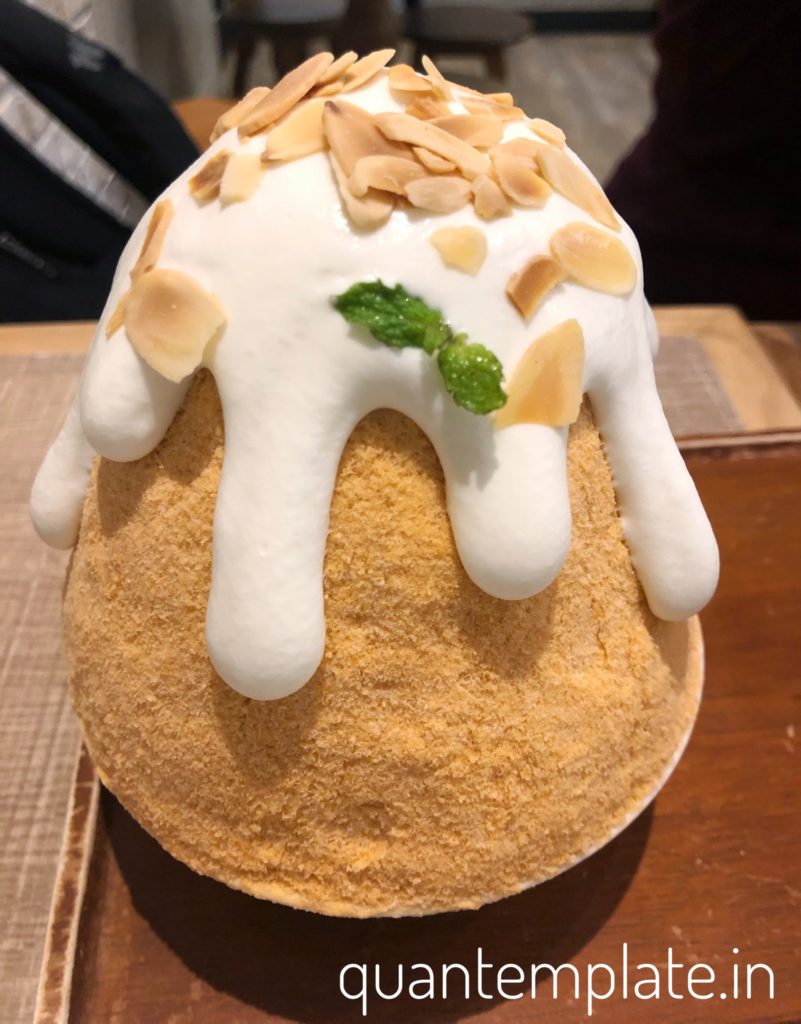 Thai tea Kakigori Gola